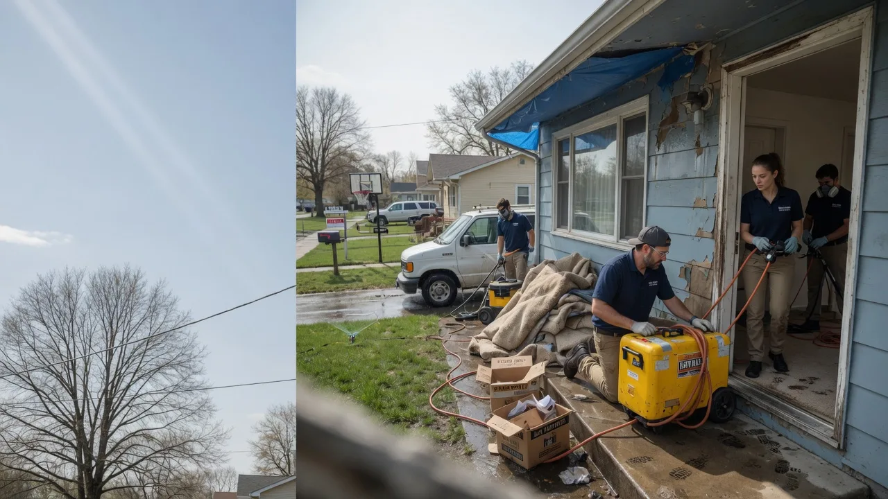 Basement Flood Cleanup in Rivesville, WV near me